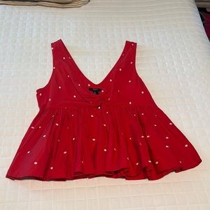 Forever 21 Red Polkadot Top